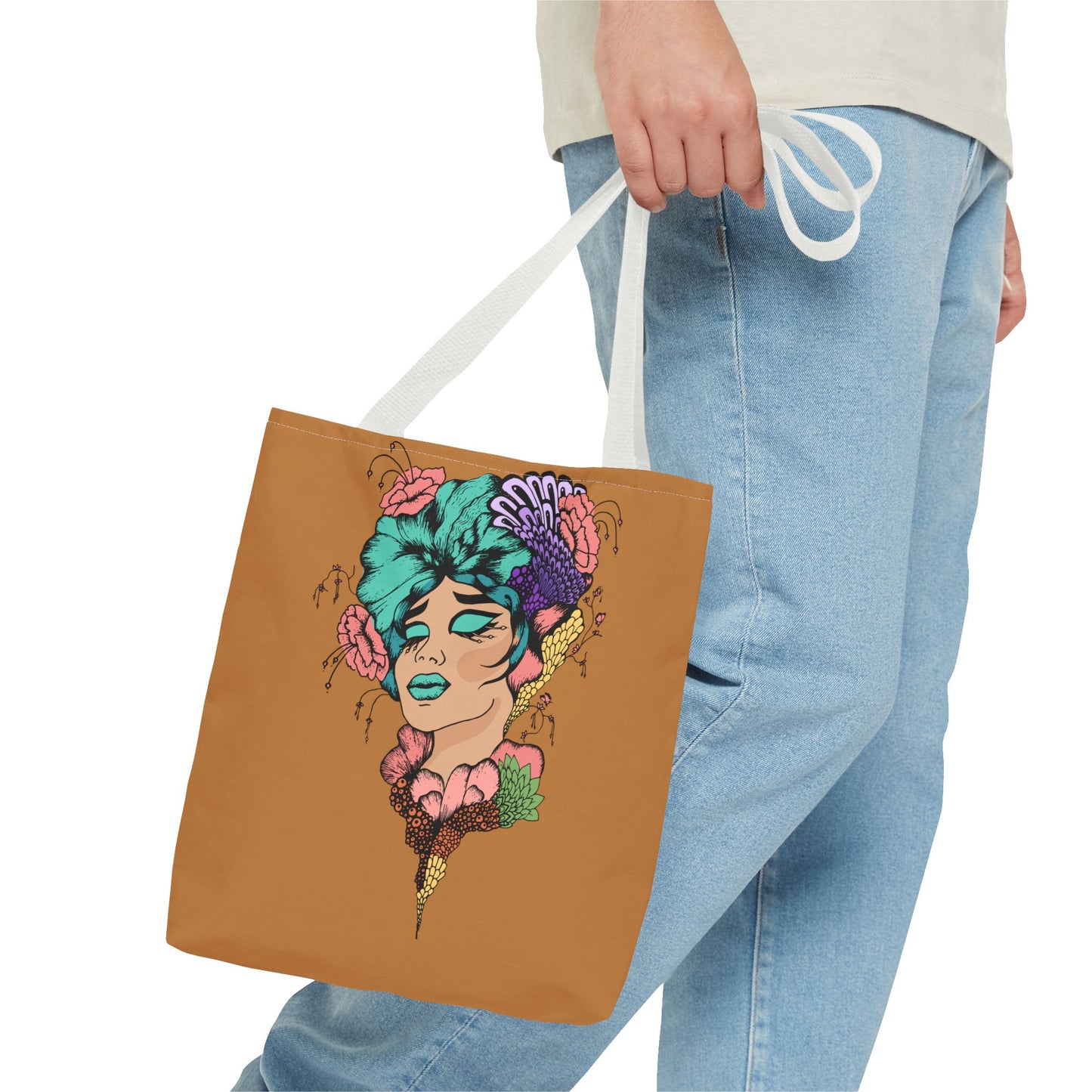 Blue Hair, Tote Bag (AOP)