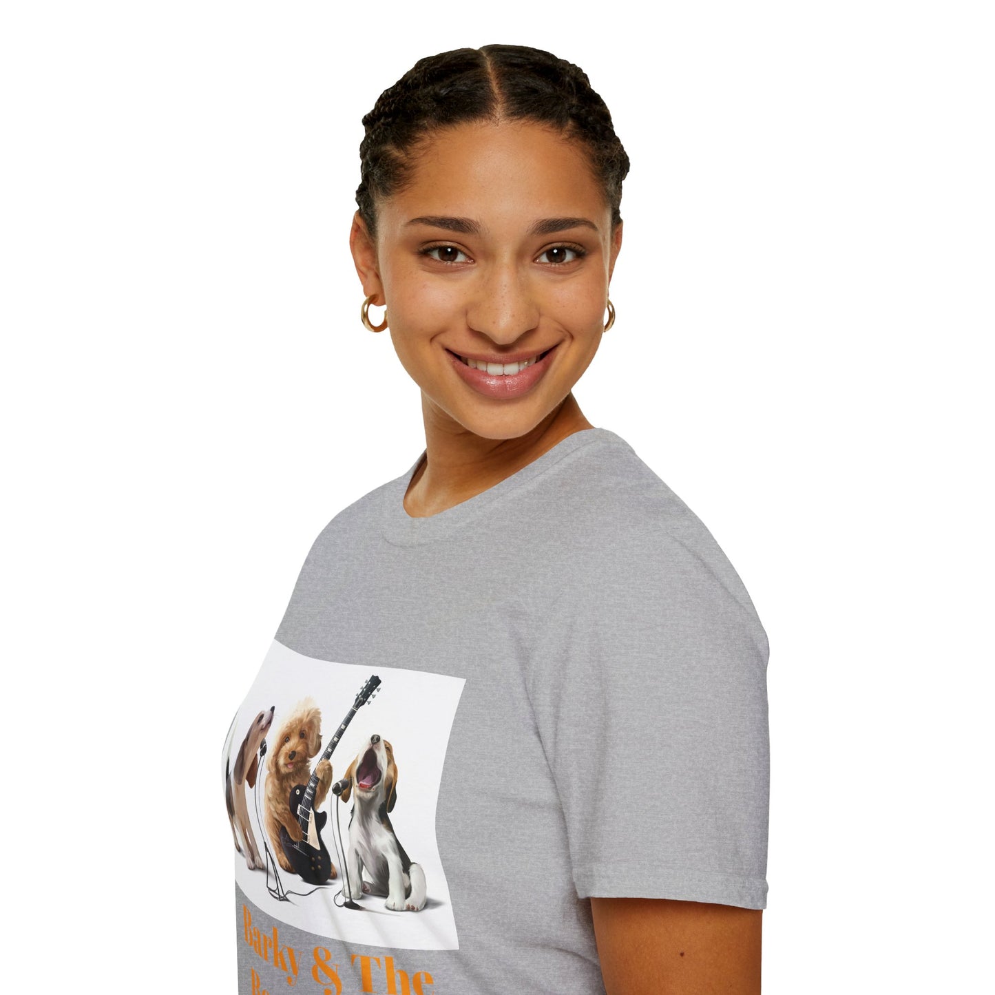 Dog Band T‑Shirt — "Barky & The Bow Wow's" Graphic Tee