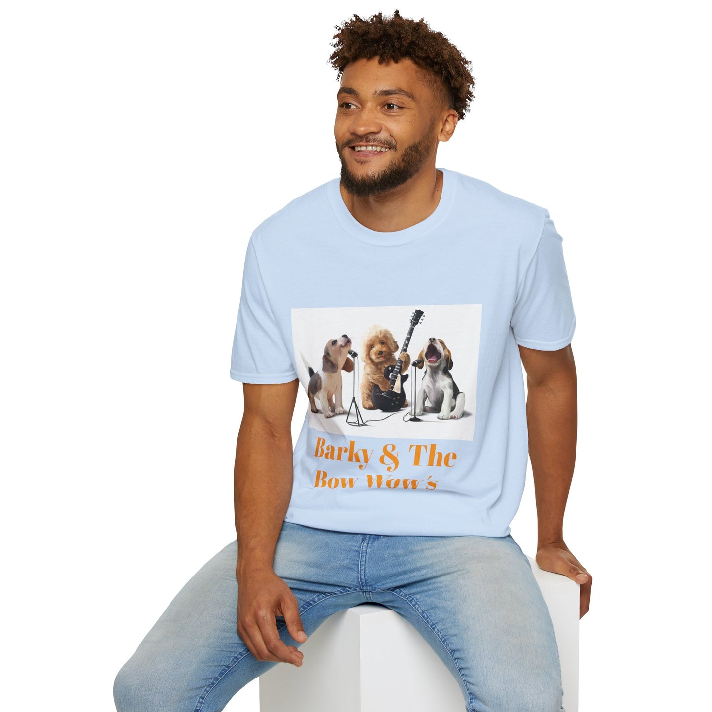 Dog Band T‑Shirt — "Barky & The Bow Wow's" Graphic Tee