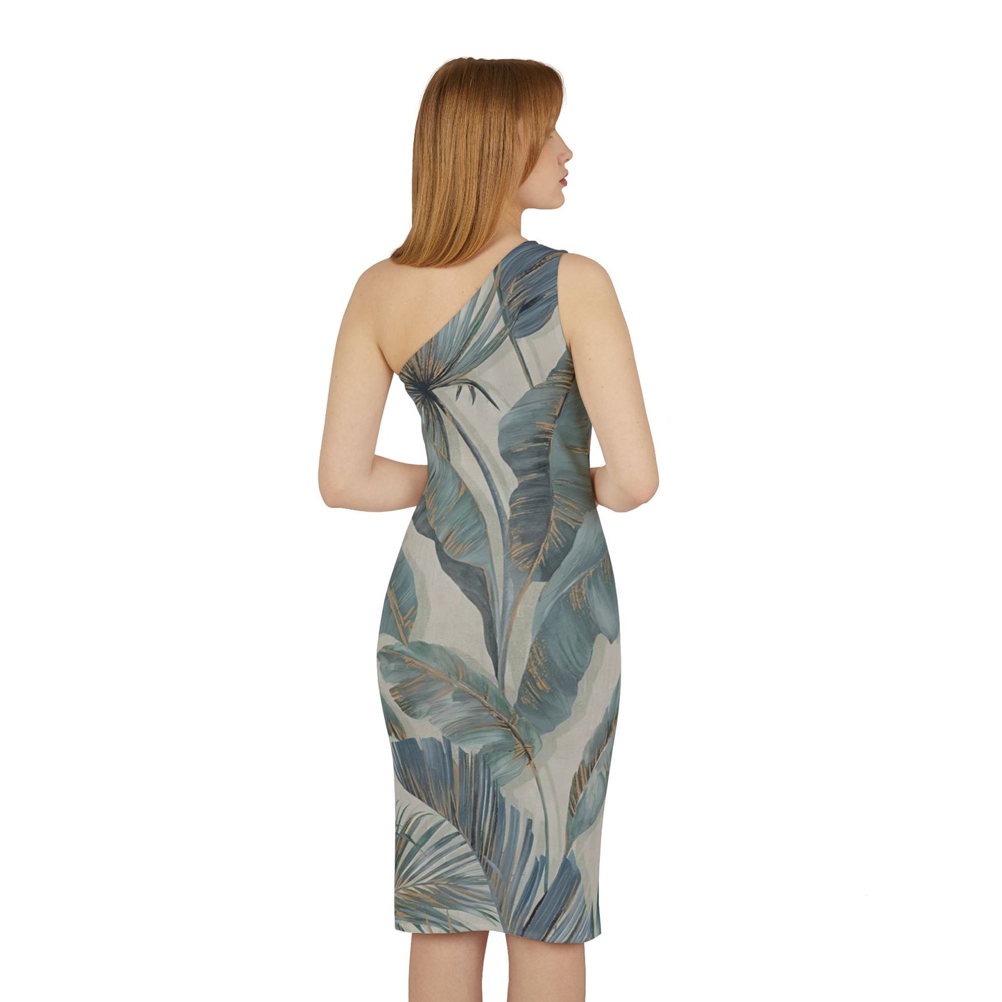 Copy of Copy of Sexy Printed, Shoulder Dress (AOP)