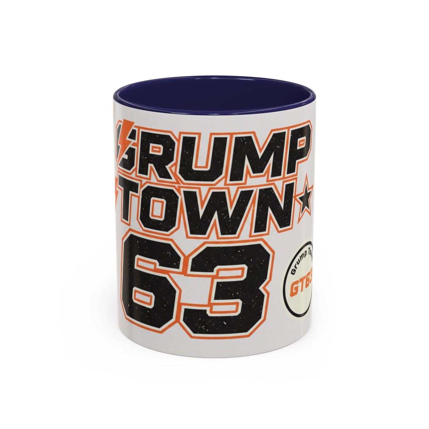 Accent Coffee Mug — 'Crump Town 63' Retro Racing Logo Coffee Mug (11/15oz)