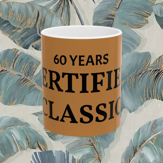 60 Years Certified Classic Ceramic Mug