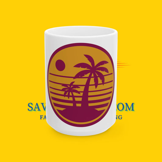 Tropical Ceramic Mug, (11oz, 15oz)