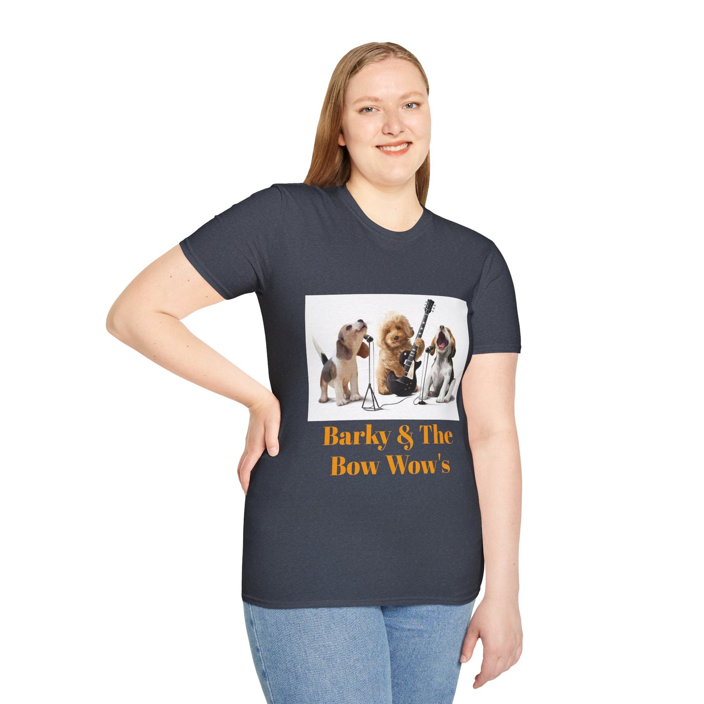 Dog Band T‑Shirt — "Barky & The Bow Wow's" Graphic Tee
