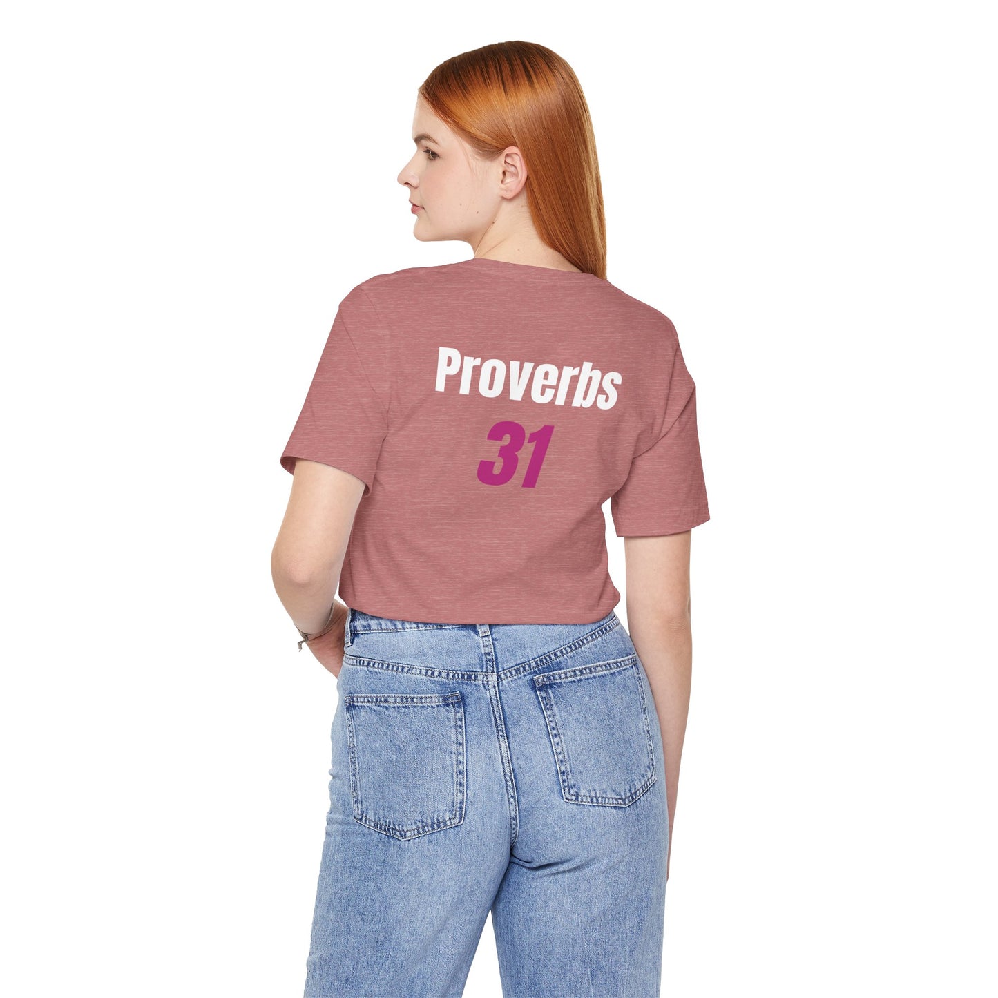 Proverbs 31, Unisex Jersey Short Sleeve Tee