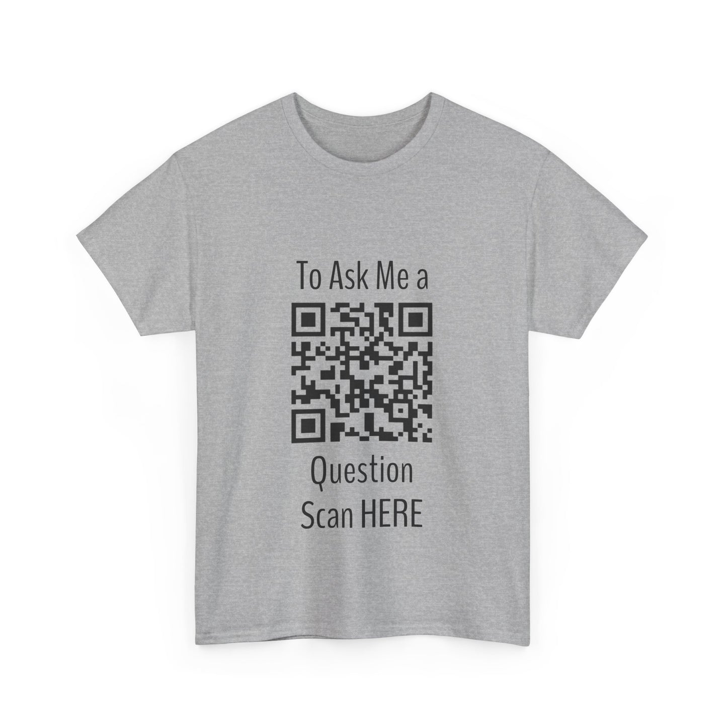 Scan Here, Unisex Heavy Cotton Tee