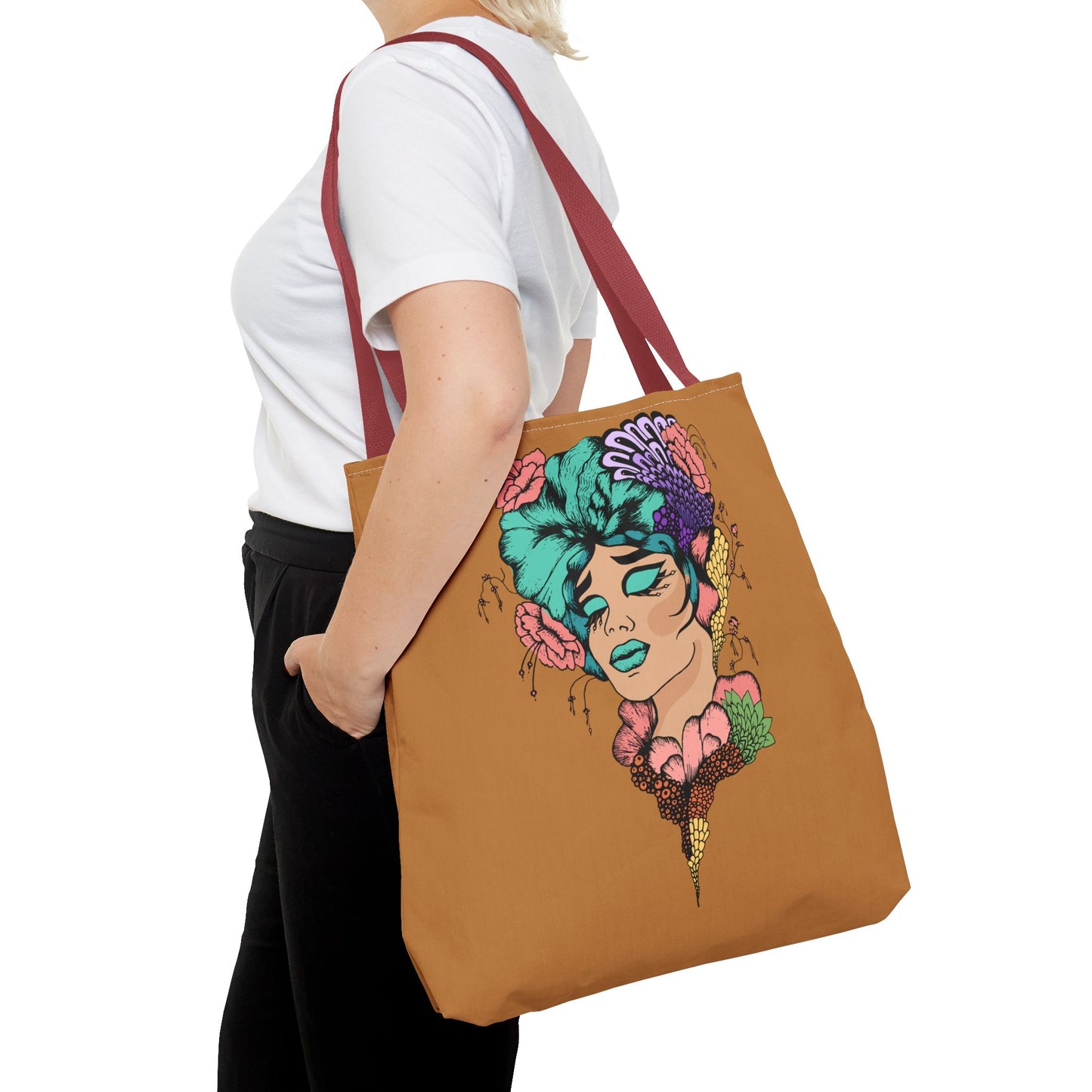 Blue Hair, Tote Bag (AOP)