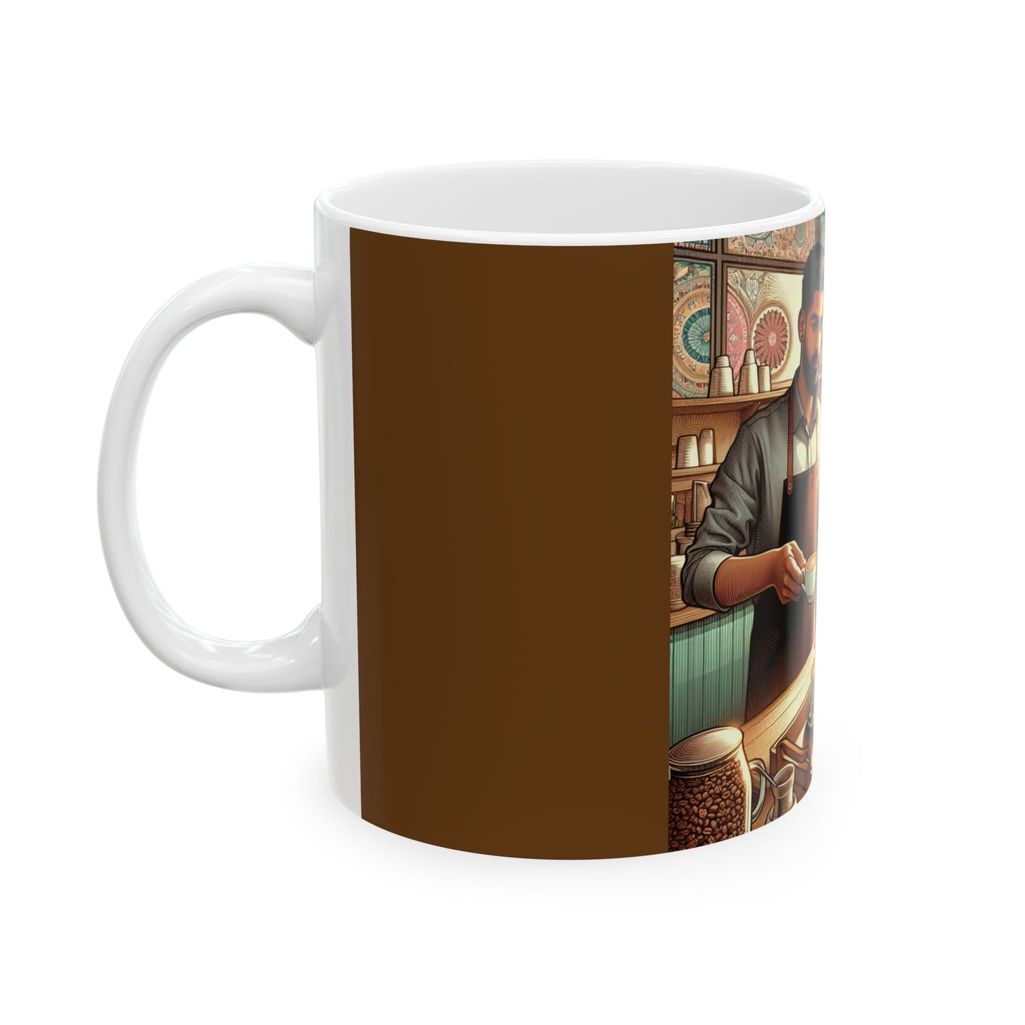 Coffee Shop, Ceramic Mugs, (11oz, 15oz) Coffee 1st