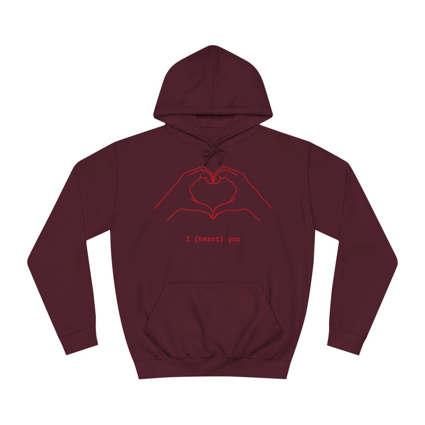 Unisex Heart College Hoodie