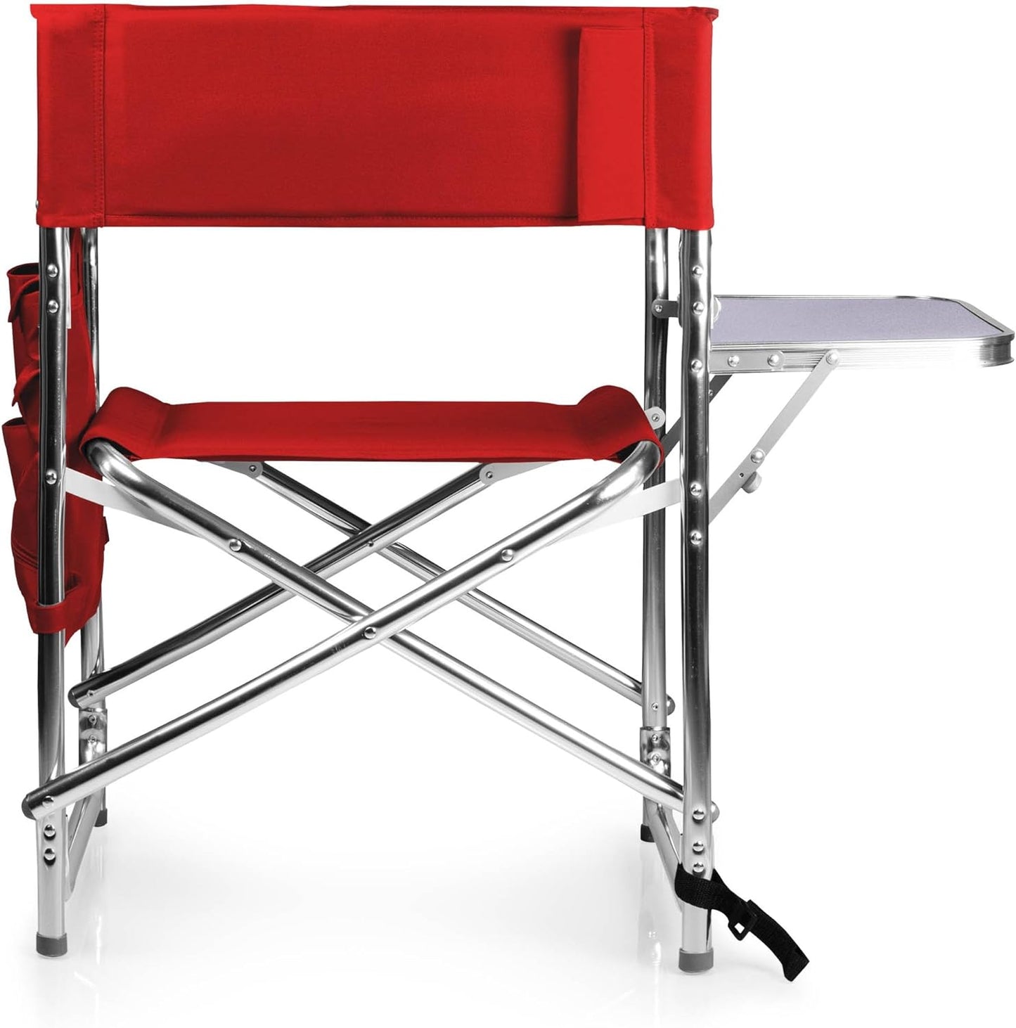 ONIVA - a Picnic Time Brand - Sports Chair with Side Table, Beach Chair, Camp Chair for Adults, (Red)