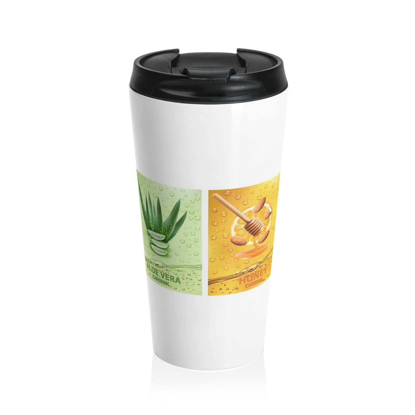 Multi- Purposes, Stainless Steel Travel Mug, (White)