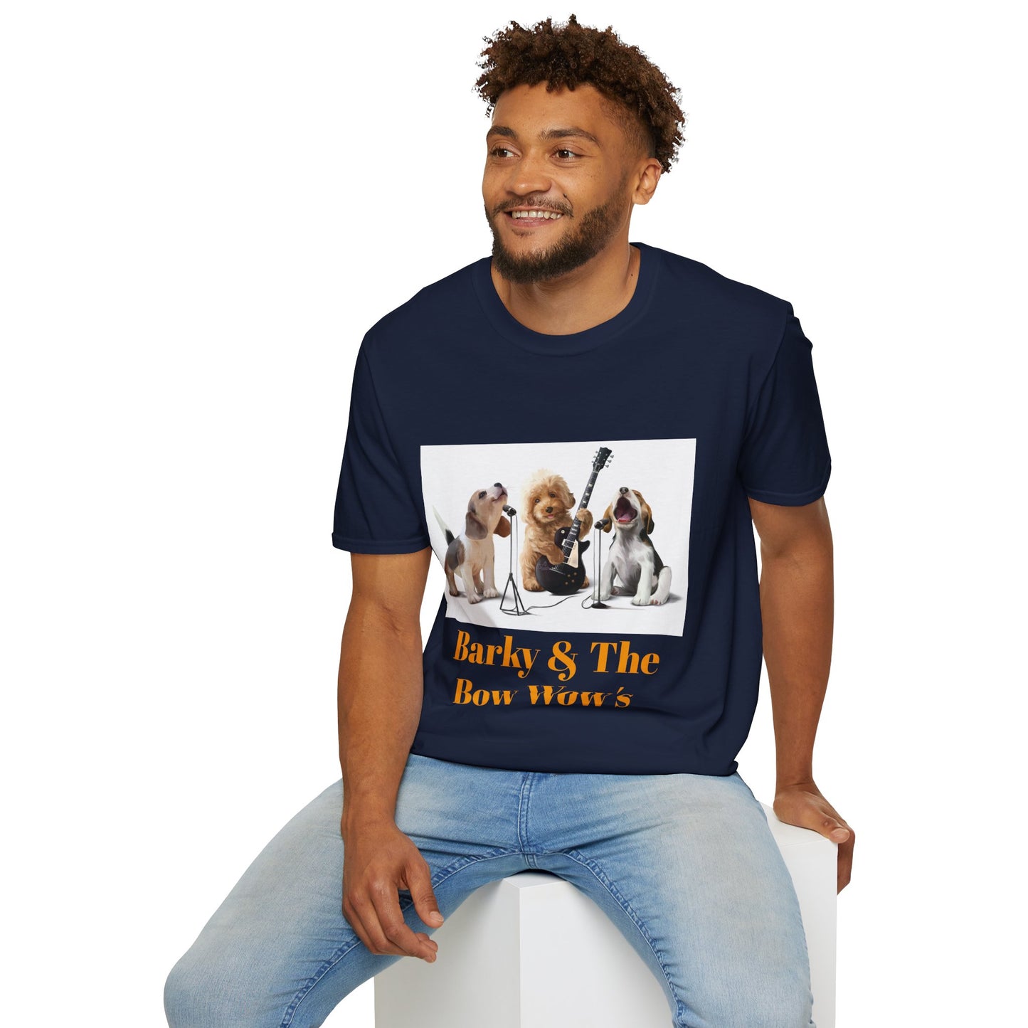 Dog Band T‑Shirt — "Barky & The Bow Wow's" Graphic Tee