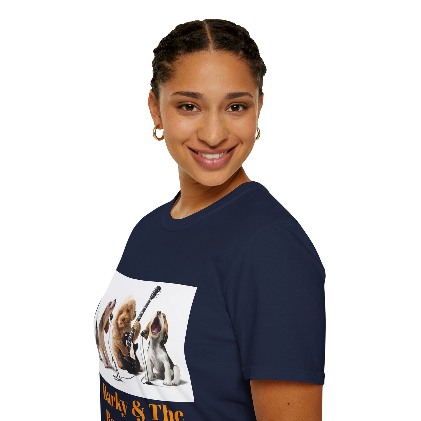 Dog Band T‑Shirt — "Barky & The Bow Wow's" Graphic Tee