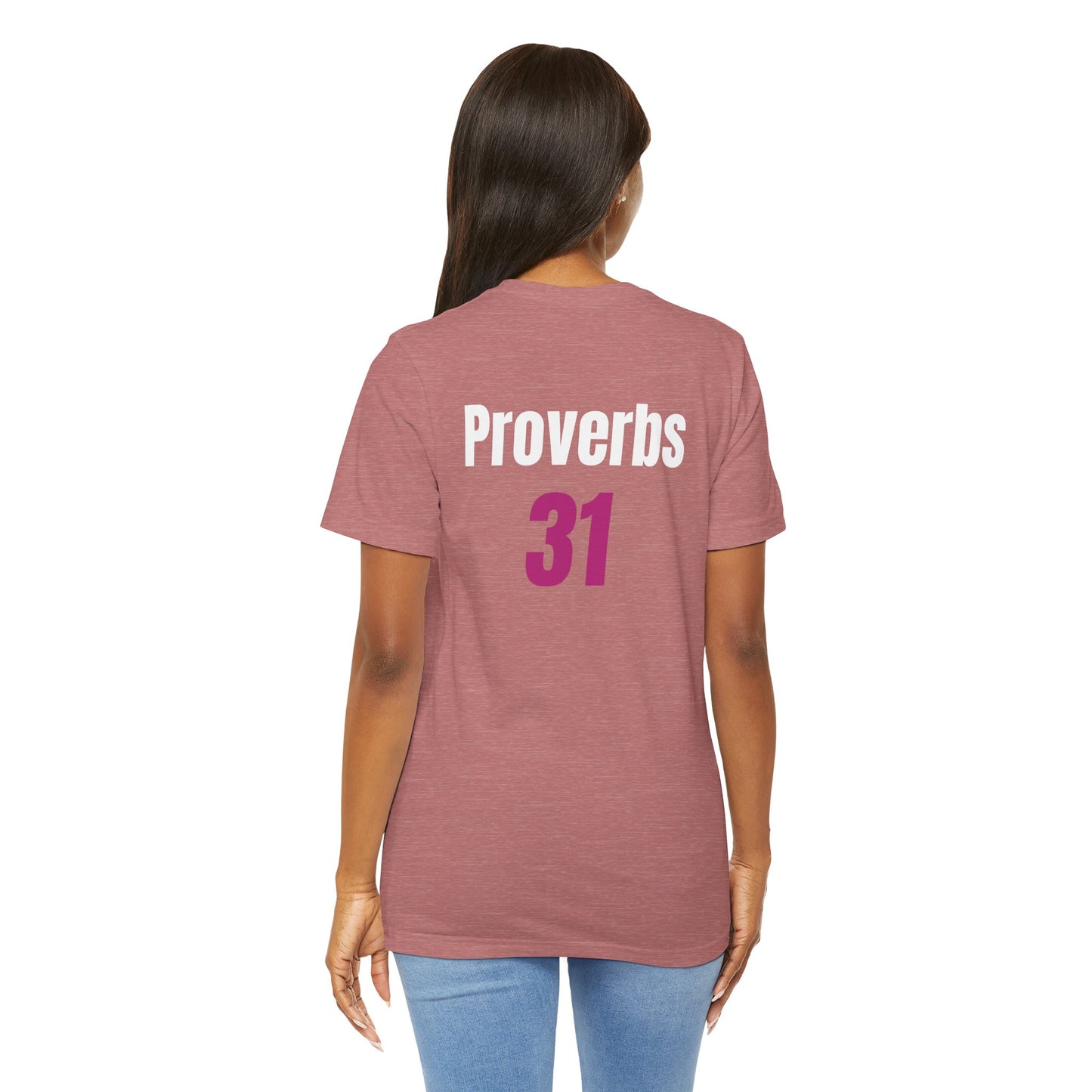 Proverbs 31, Unisex Jersey Short Sleeve Tee