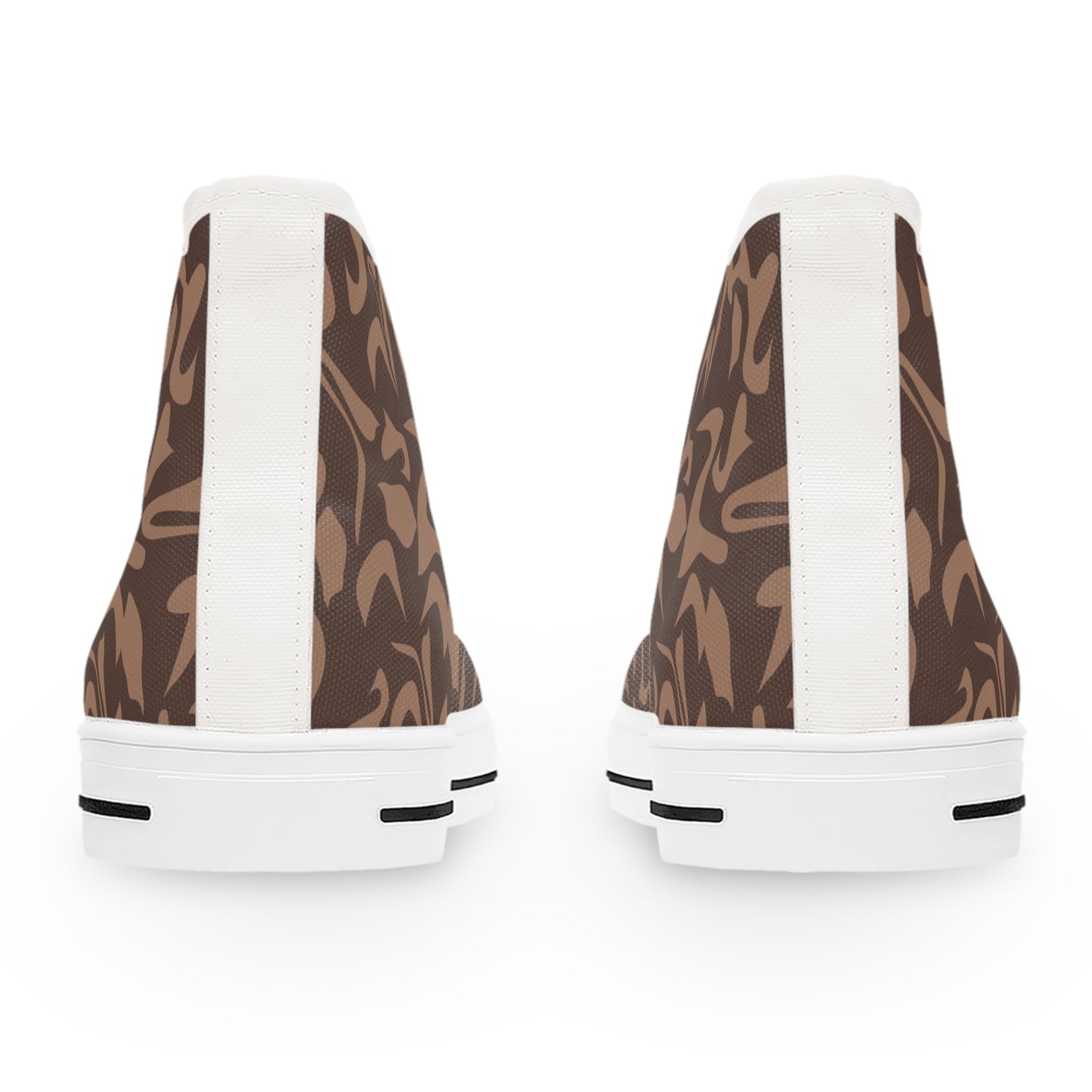 Brown Design, Women's High Top Sneakers