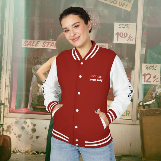 Letterman Jacket — "Print It Your Way" Custom Varsity Jacket