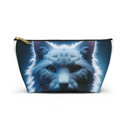 Make-up Accessory Pouch w T-bottom, ( Persian Cat )