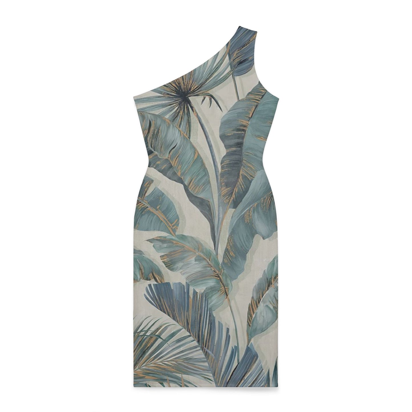 Copy of Copy of Sexy Printed, Shoulder Dress (AOP)