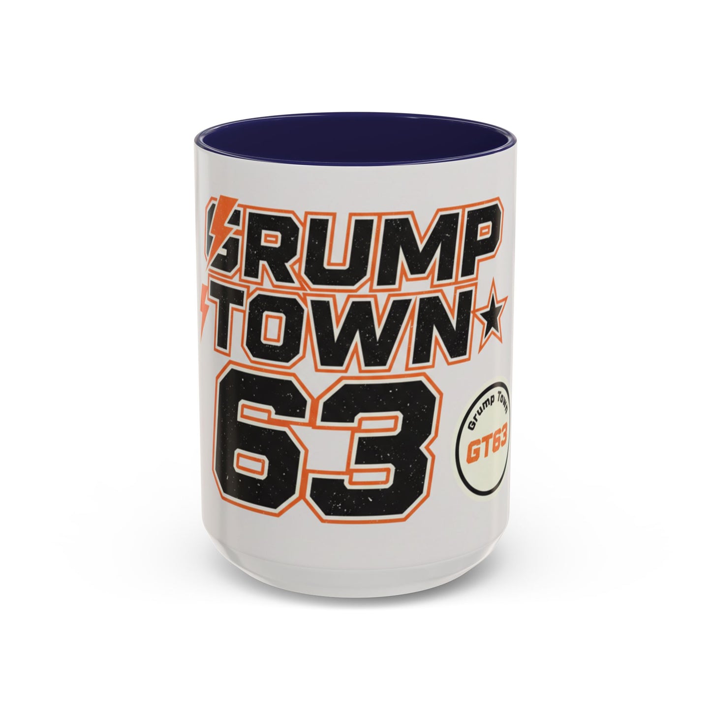Accent Coffee Mug — 'Crump Town 63' Retro Racing Logo Coffee Mug (11/15oz)