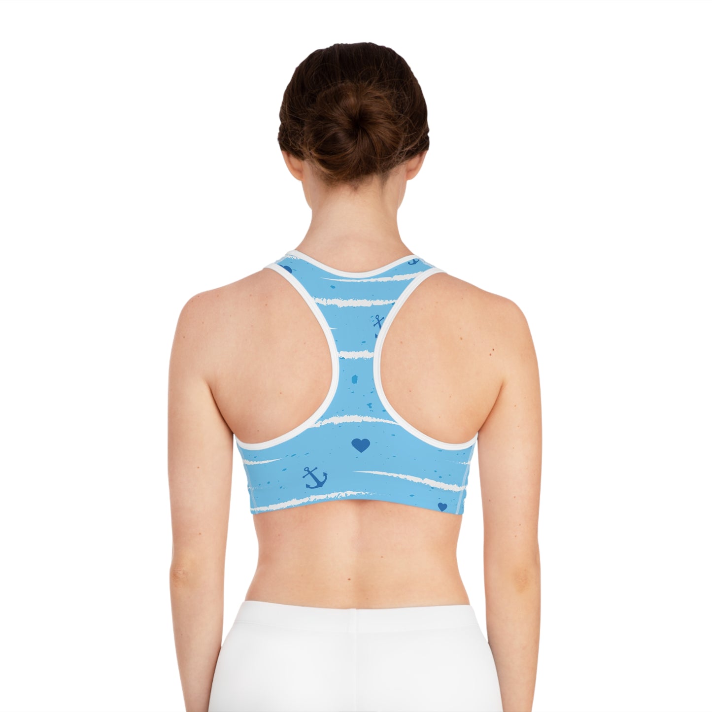 Sea Print, Sports Bra (AOP)