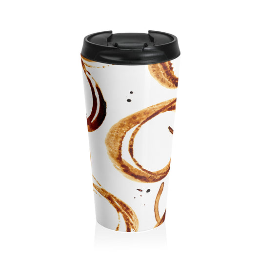 Coffee Stains, Stainless Steel Travel Mug
