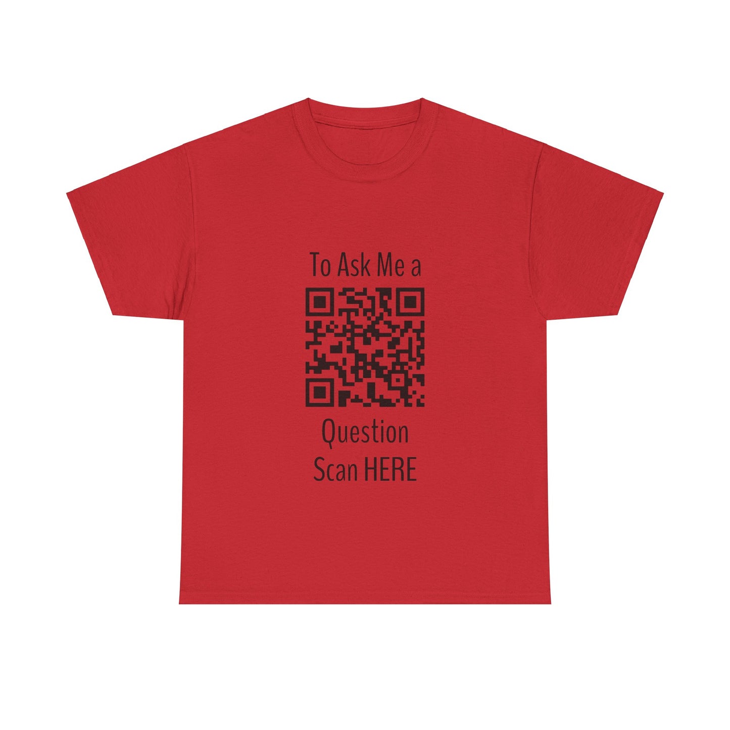 Scan Here, Unisex Heavy Cotton Tee