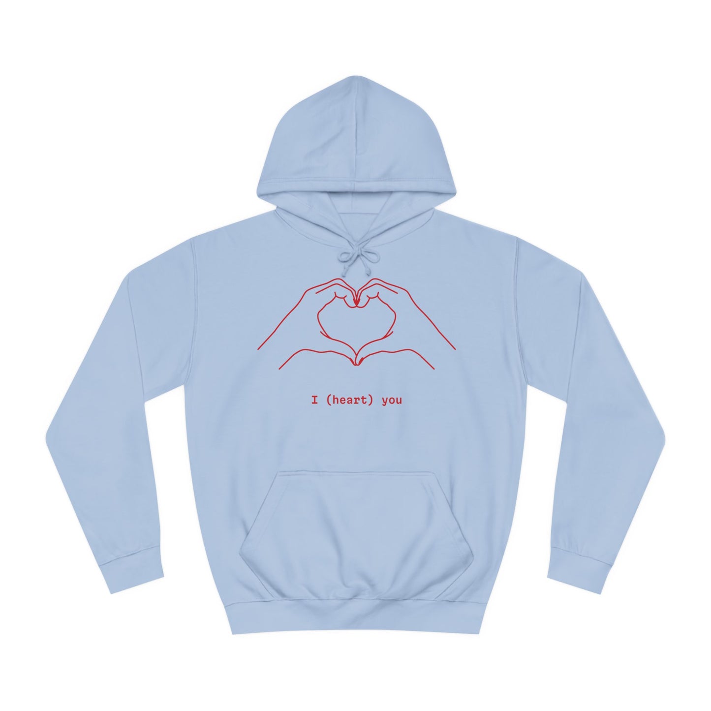 Unisex Heart College Hoodie