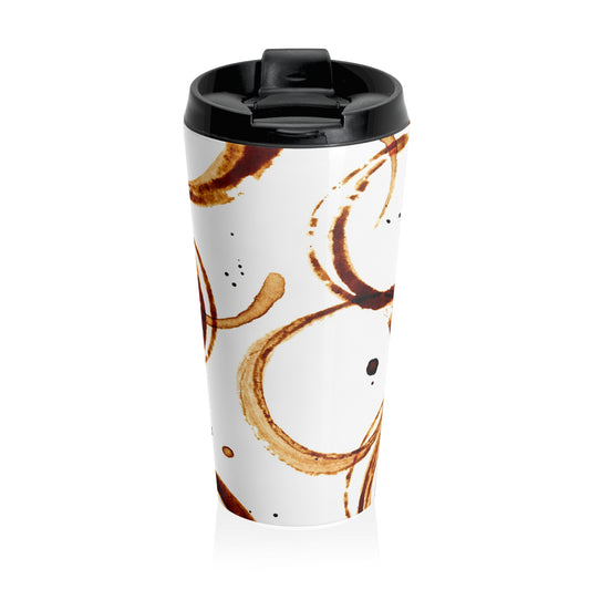 Coffee Stains, Stainless Steel Travel Mug
