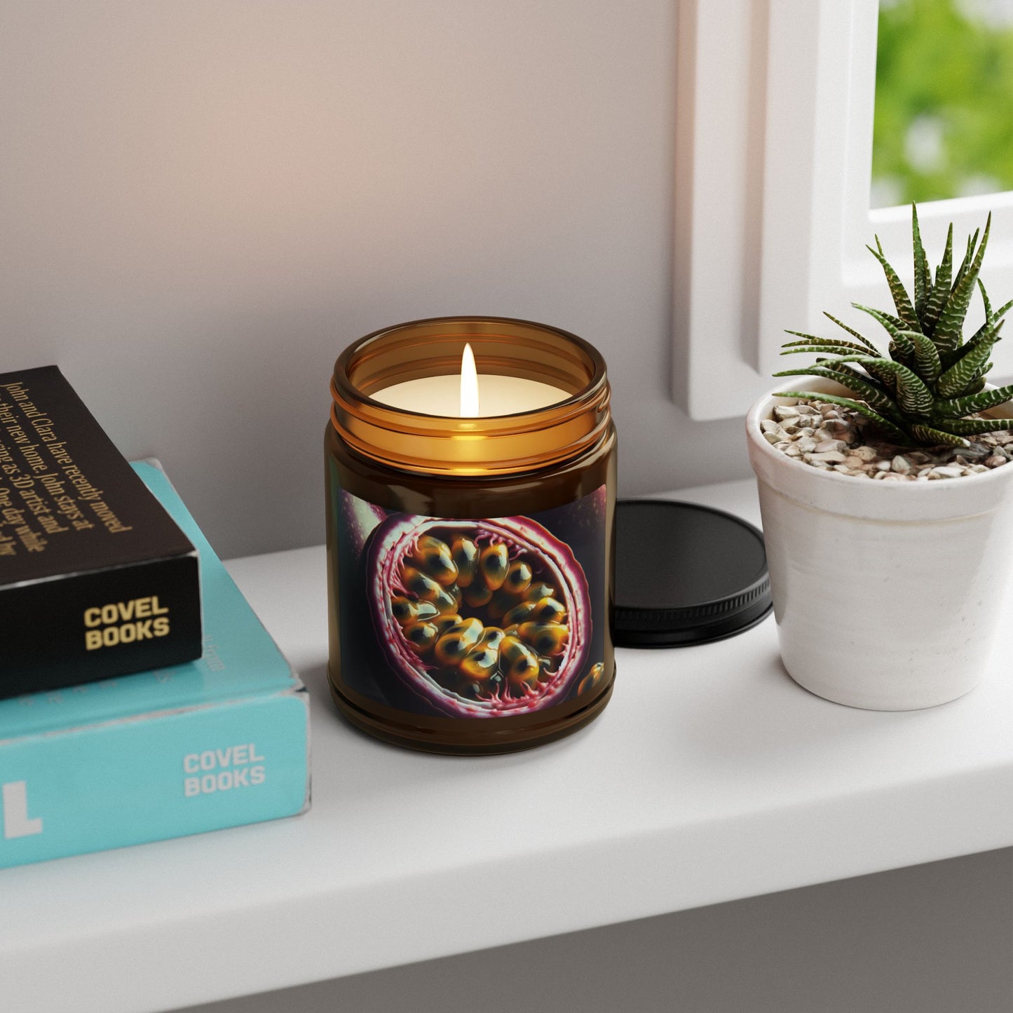 Peppered Passion Scented Soy Candle (Multi-Size, 9 oz and 4 oz Amber Jar)