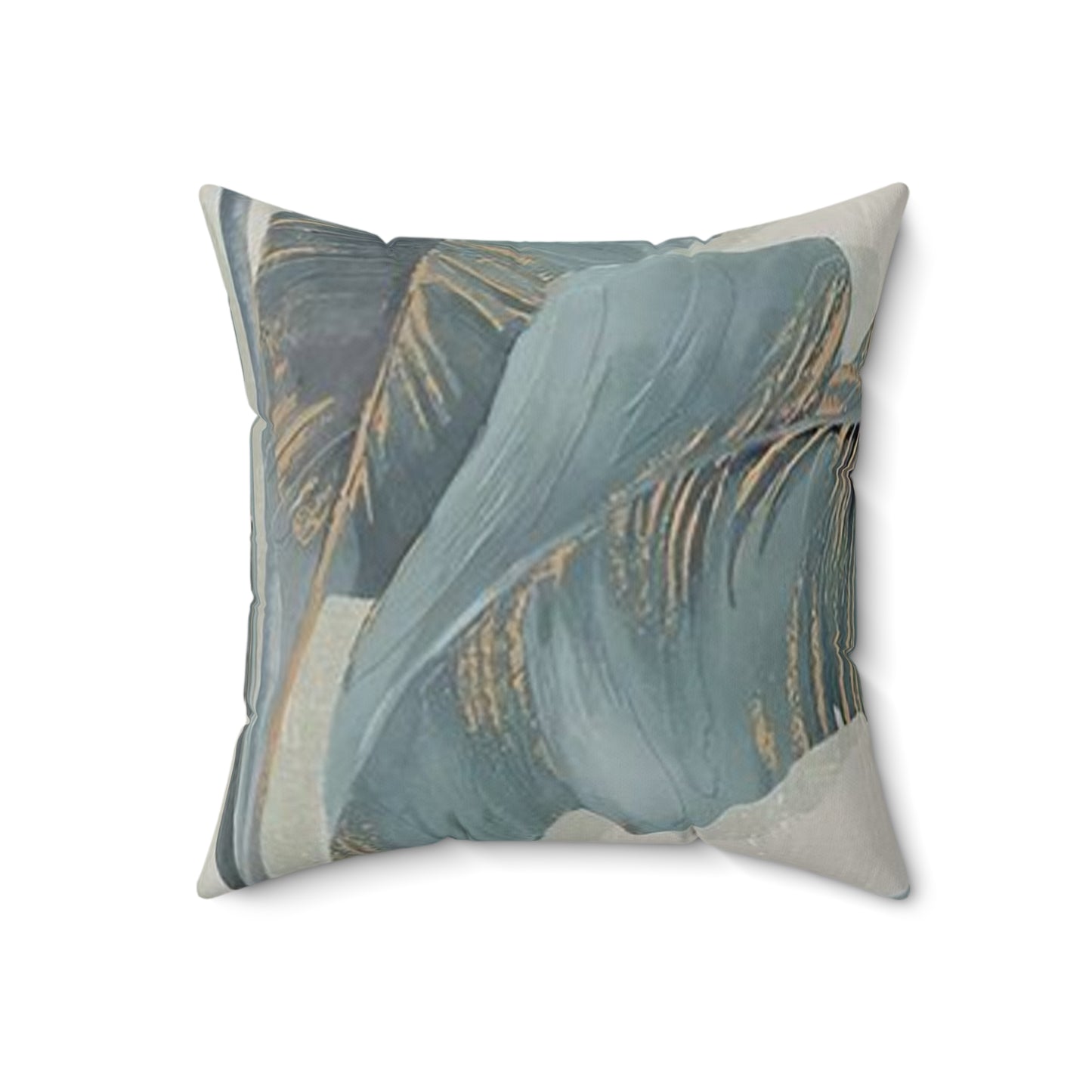 Spun Blue Palm, Polyester Square Pillow, 14" x 14", 16" x 16", 18" x 18", 20" x 20"
