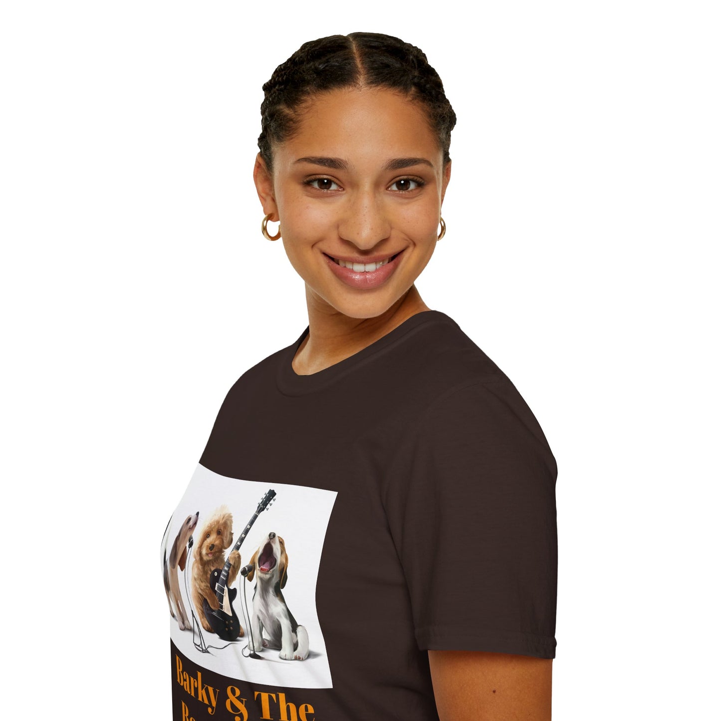 Dog Band T‑Shirt — "Barky & The Bow Wow's" Graphic Tee