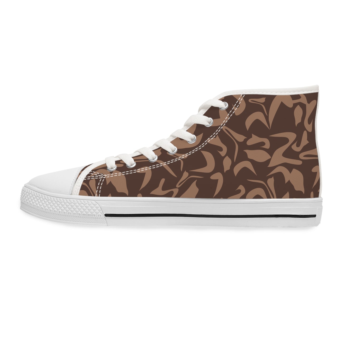 Brown Design, Women's High Top Sneakers