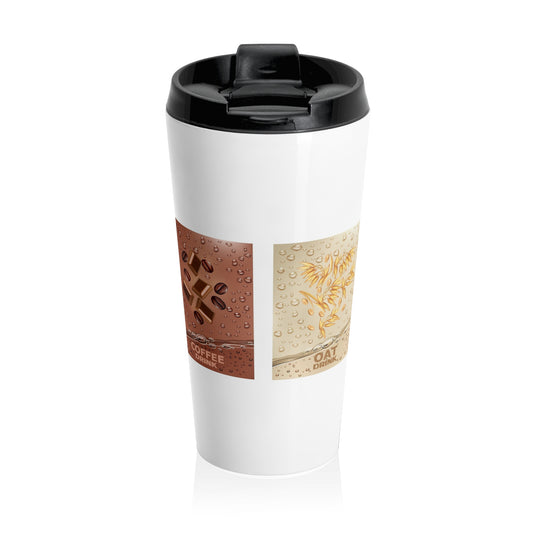 Multi- Purposes, Stainless Steel Travel Mug, (White)
