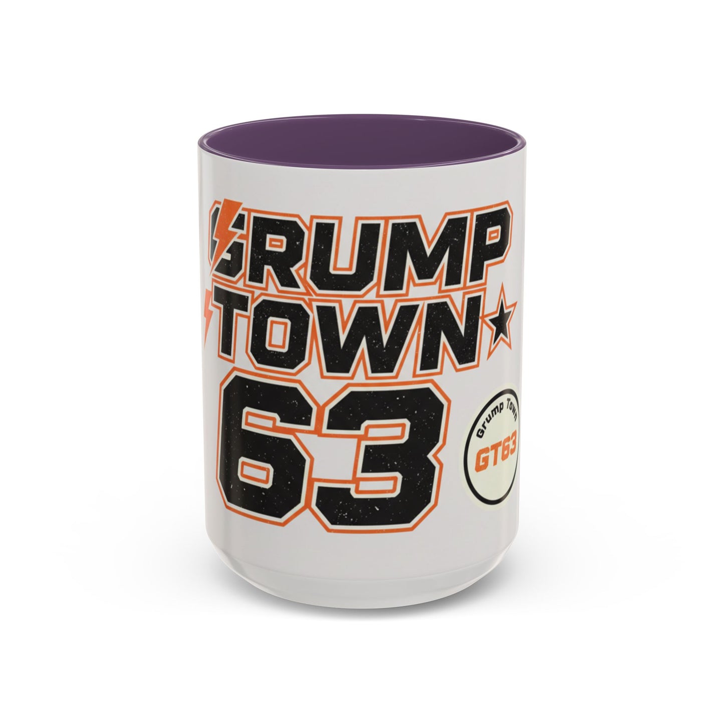 Accent Coffee Mug — 'Crump Town 63' Retro Racing Logo Coffee Mug (11/15oz)