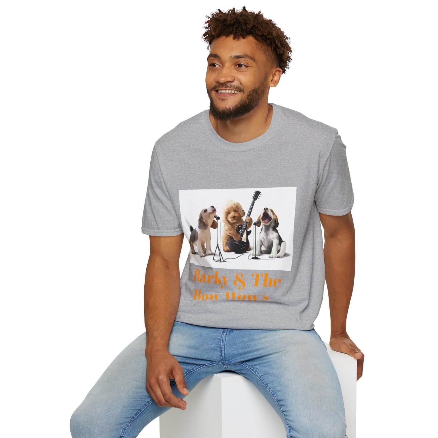 Dog Band T‑Shirt — "Barky & The Bow Wow's" Graphic Tee
