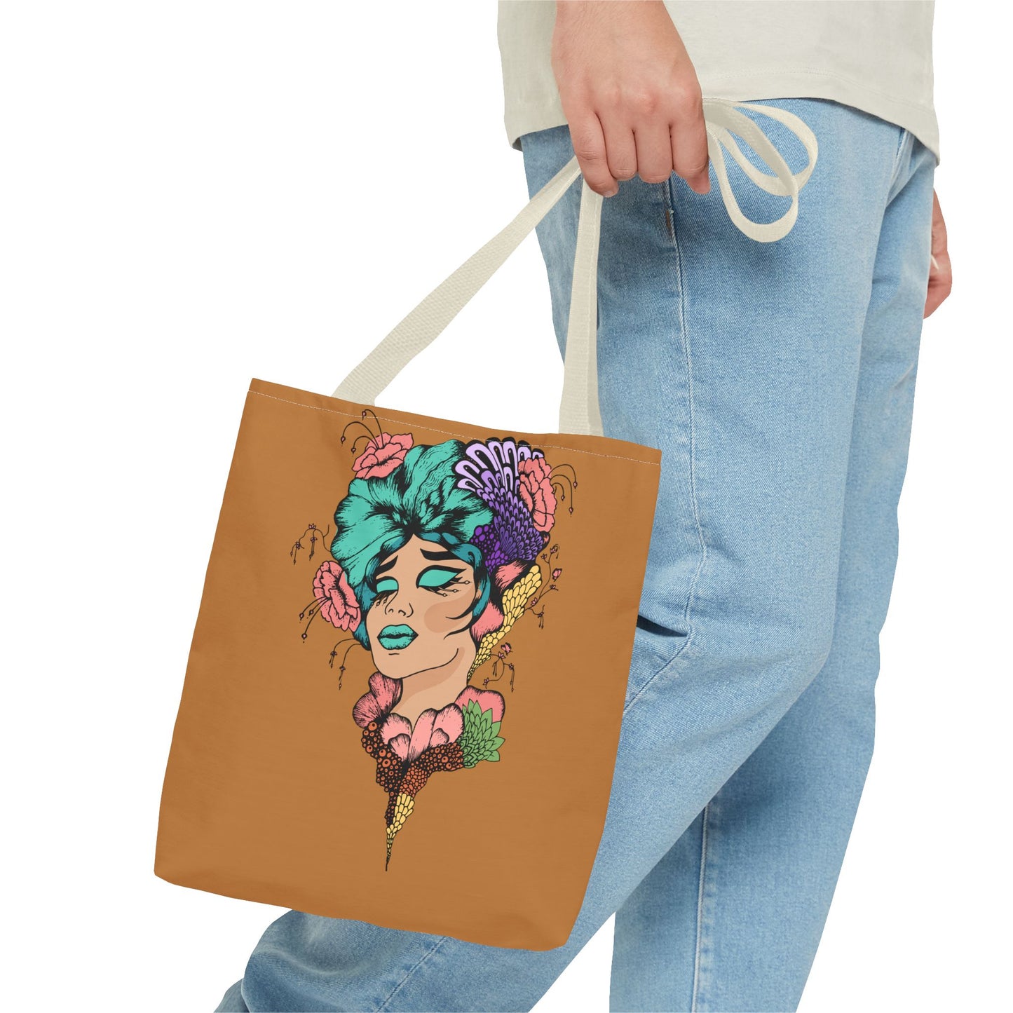 Blue Hair, Tote Bag (AOP)