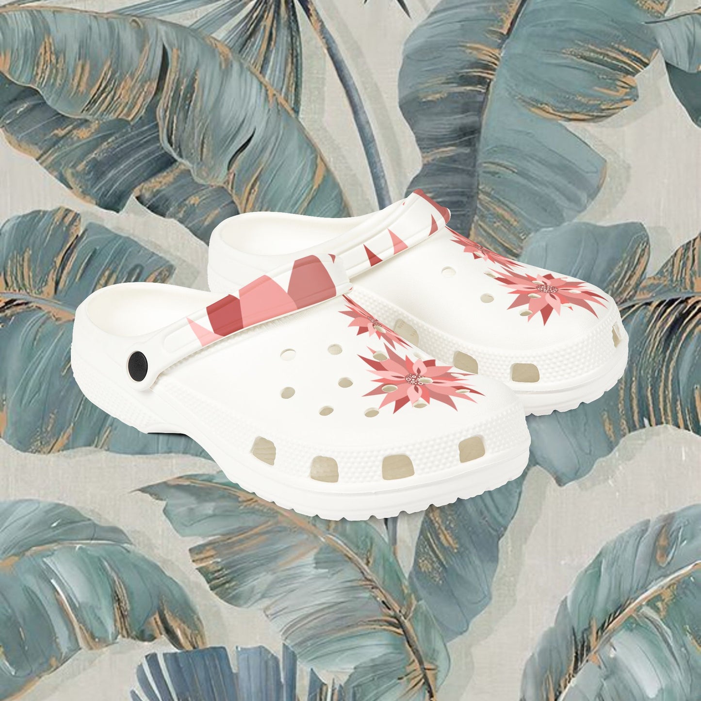 Flower Power, EVA Foam Rubber Shoes (AOP)