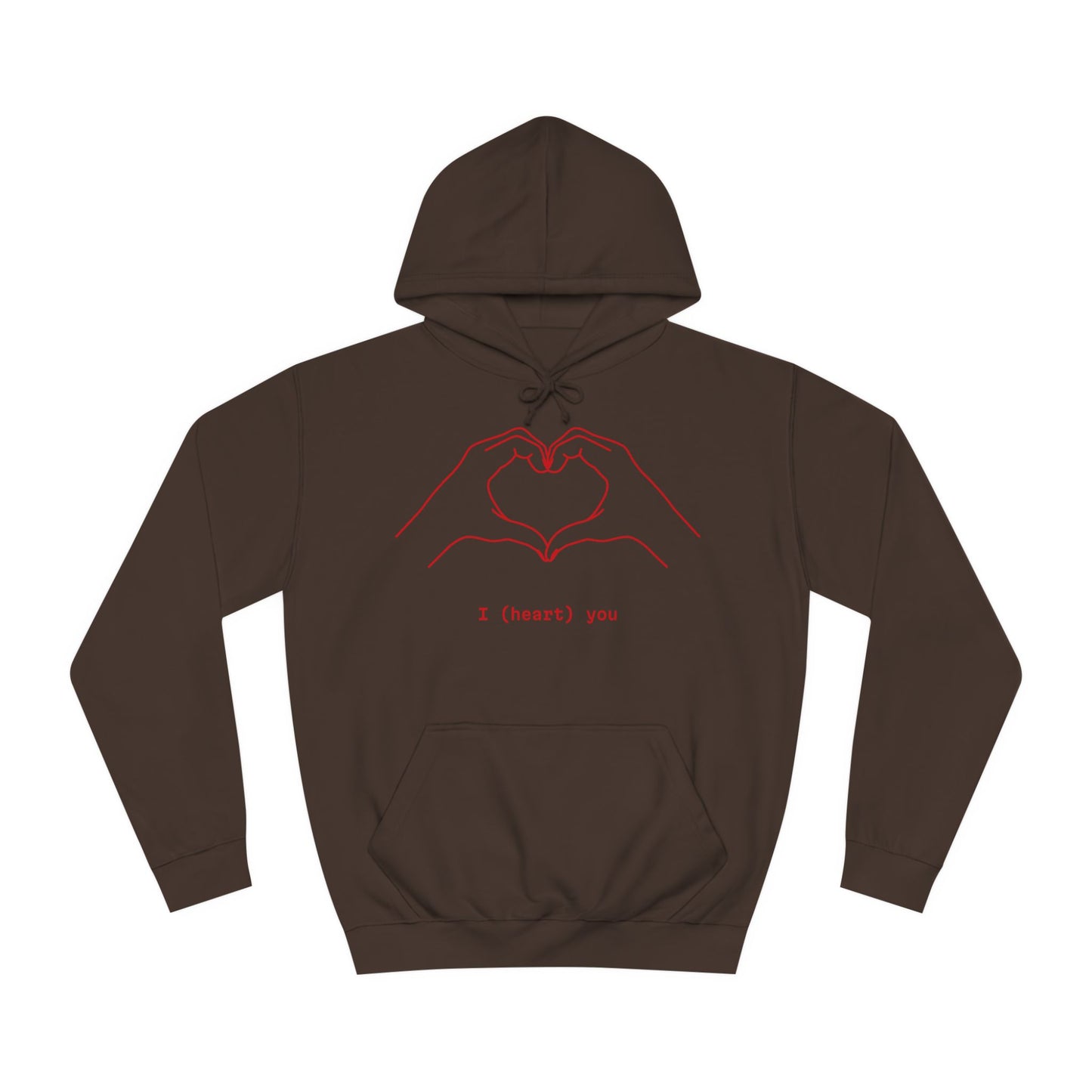 Unisex Heart College Hoodie