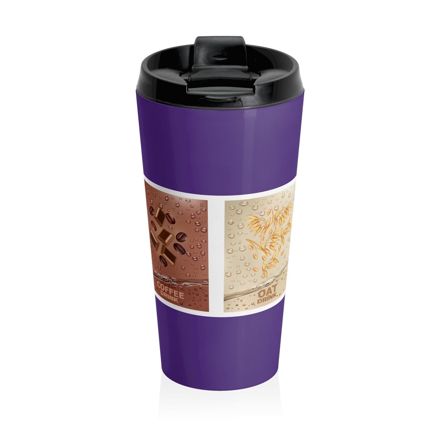Multi- Purposes, Stainless Steel Travel Mug, (Purple)