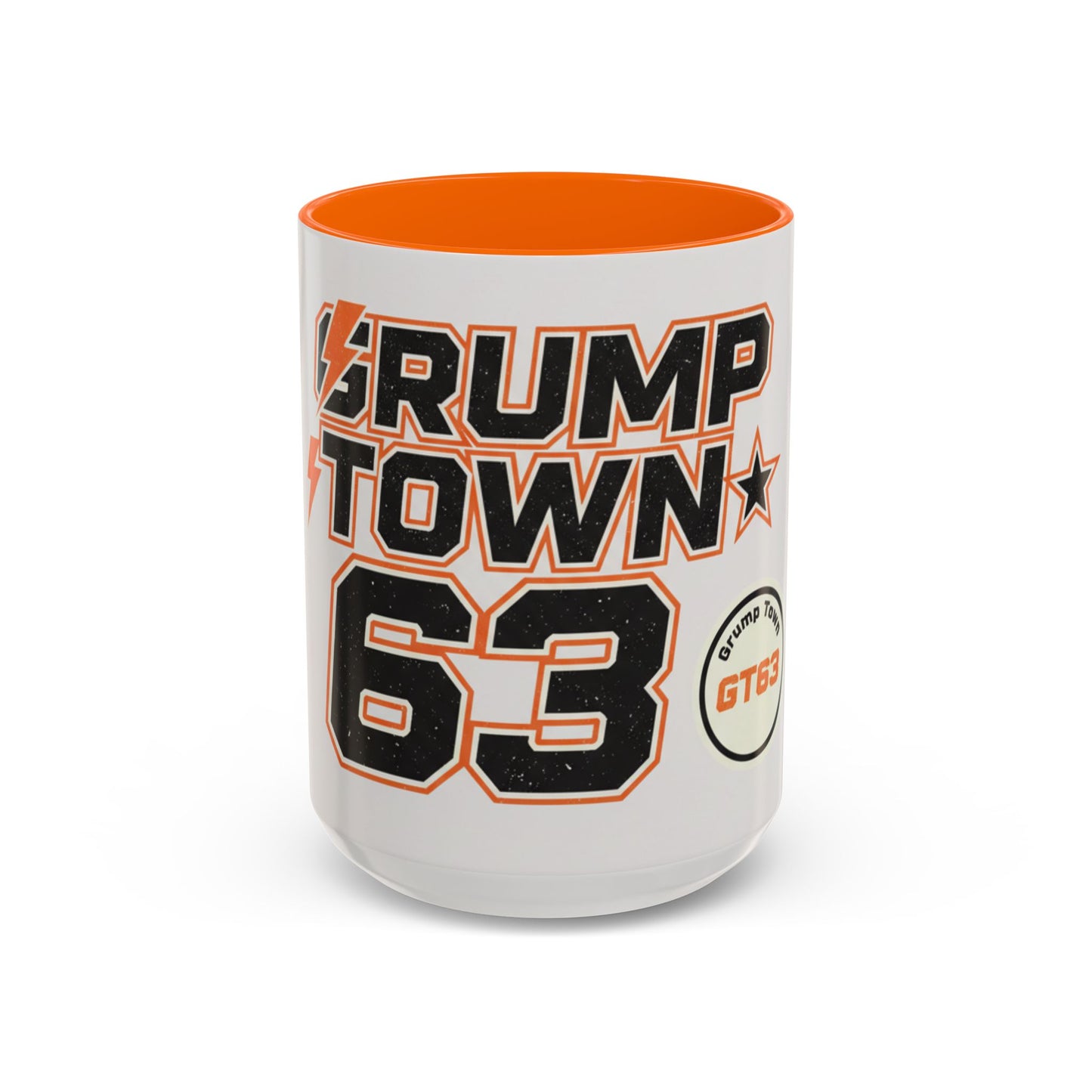 Accent Coffee Mug — 'Crump Town 63' Retro Racing Logo Coffee Mug (11/15oz)