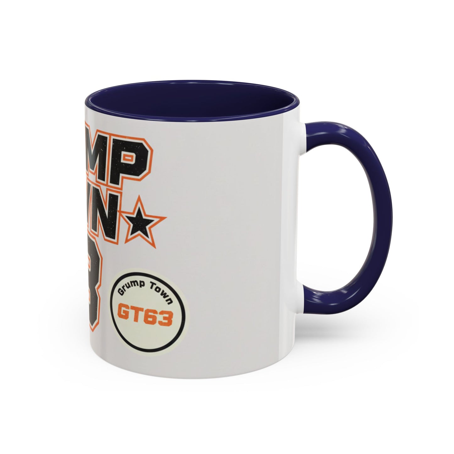 Accent Coffee Mug — 'Crump Town 63' Retro Racing Logo Coffee Mug (11/15oz)