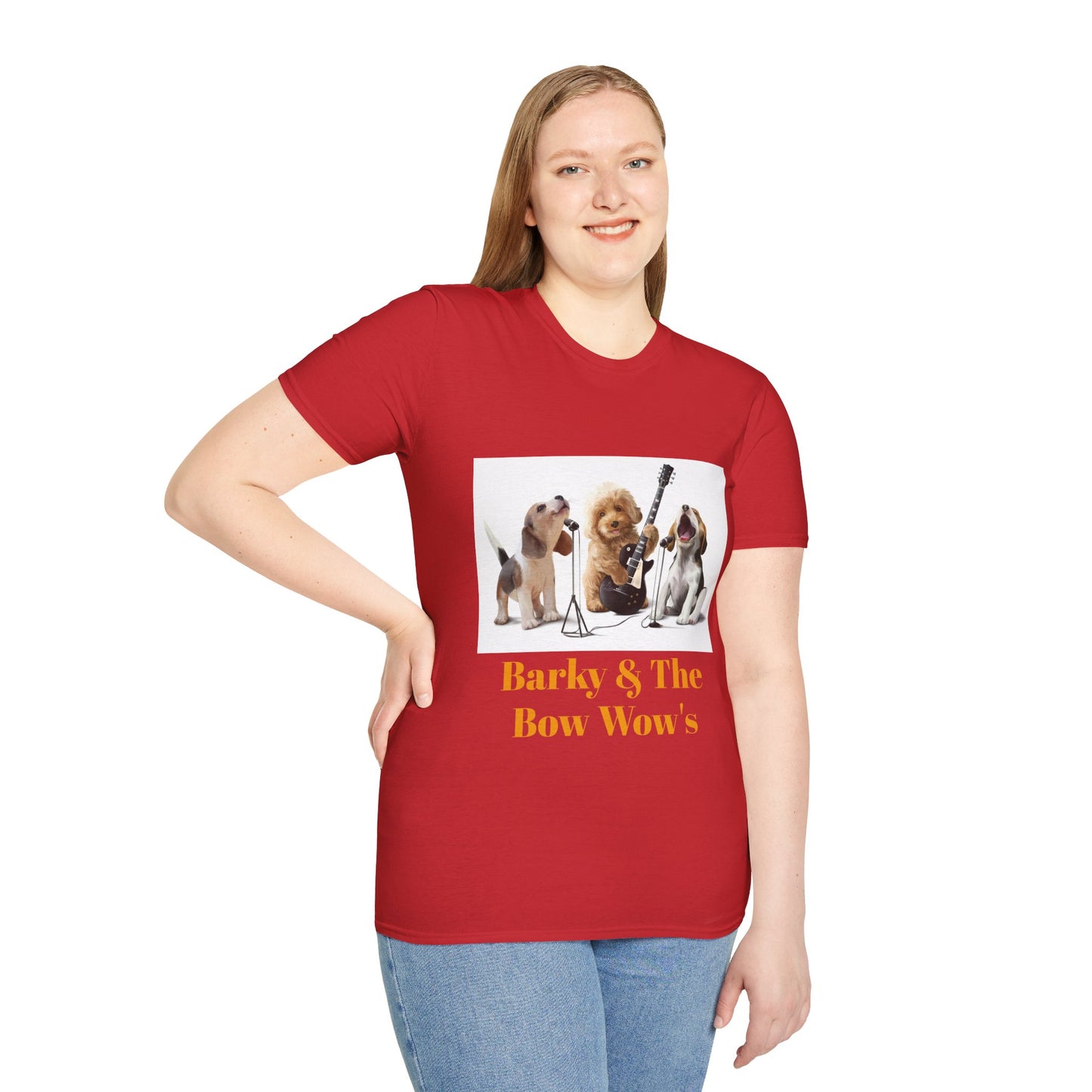 Dog Band T‑Shirt — "Barky & The Bow Wow's" Graphic Tee