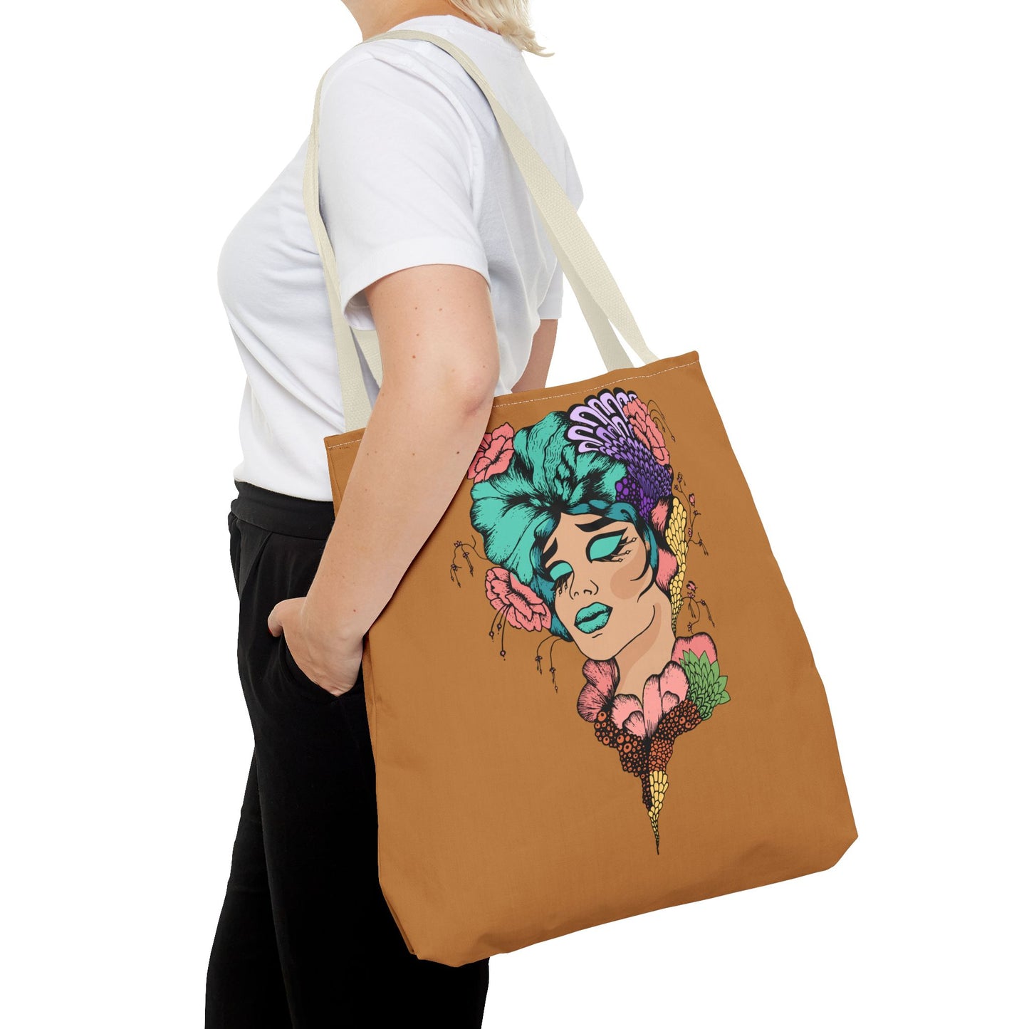 Blue Hair, Tote Bag (AOP)