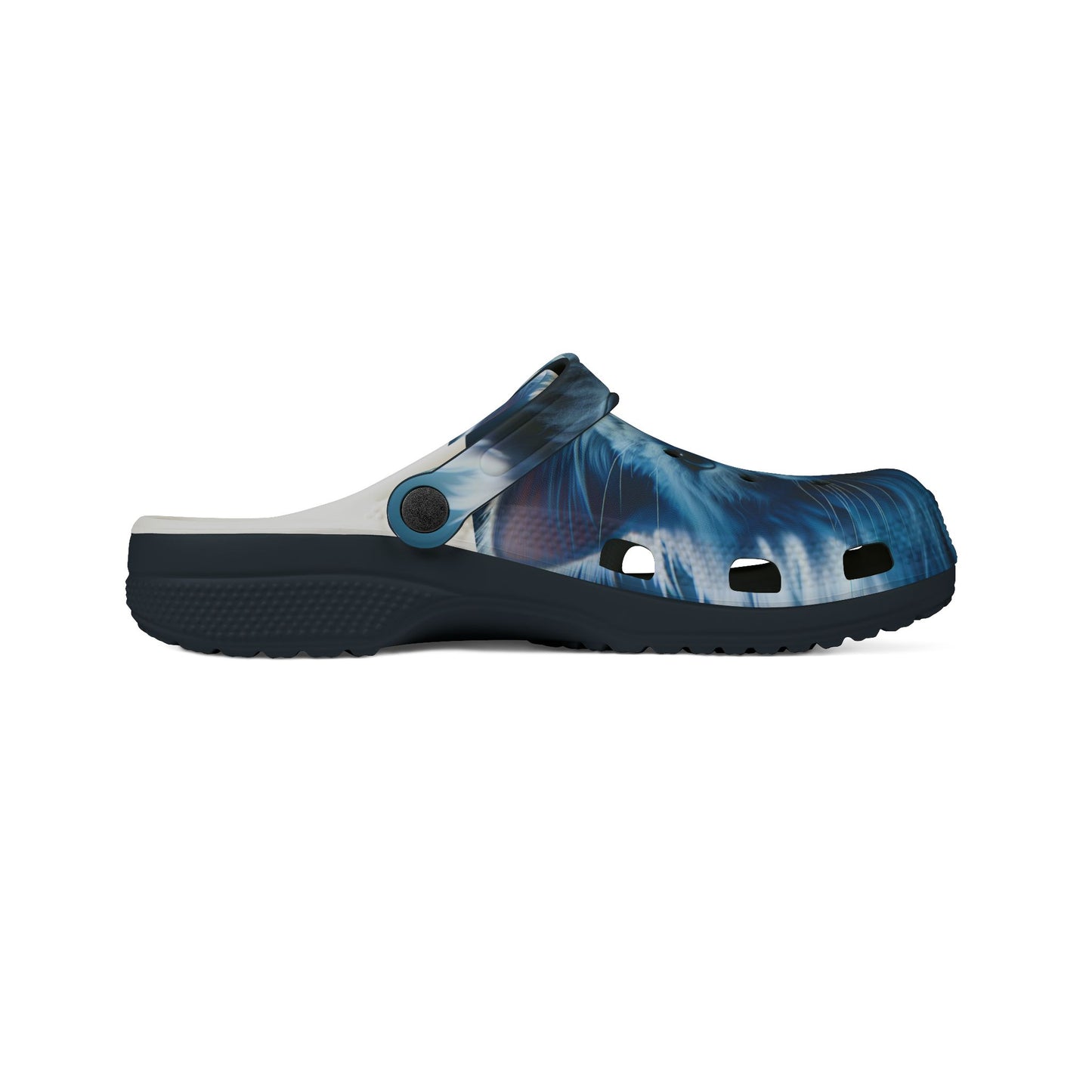 Kitty Print (Blue), EVA Foam Rubber Shoes (AOP)