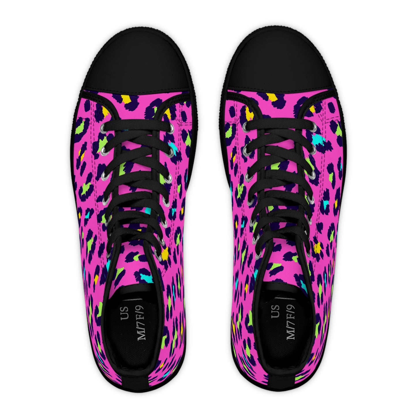 Hot pink/Speckles, Women's High Top Sneakers