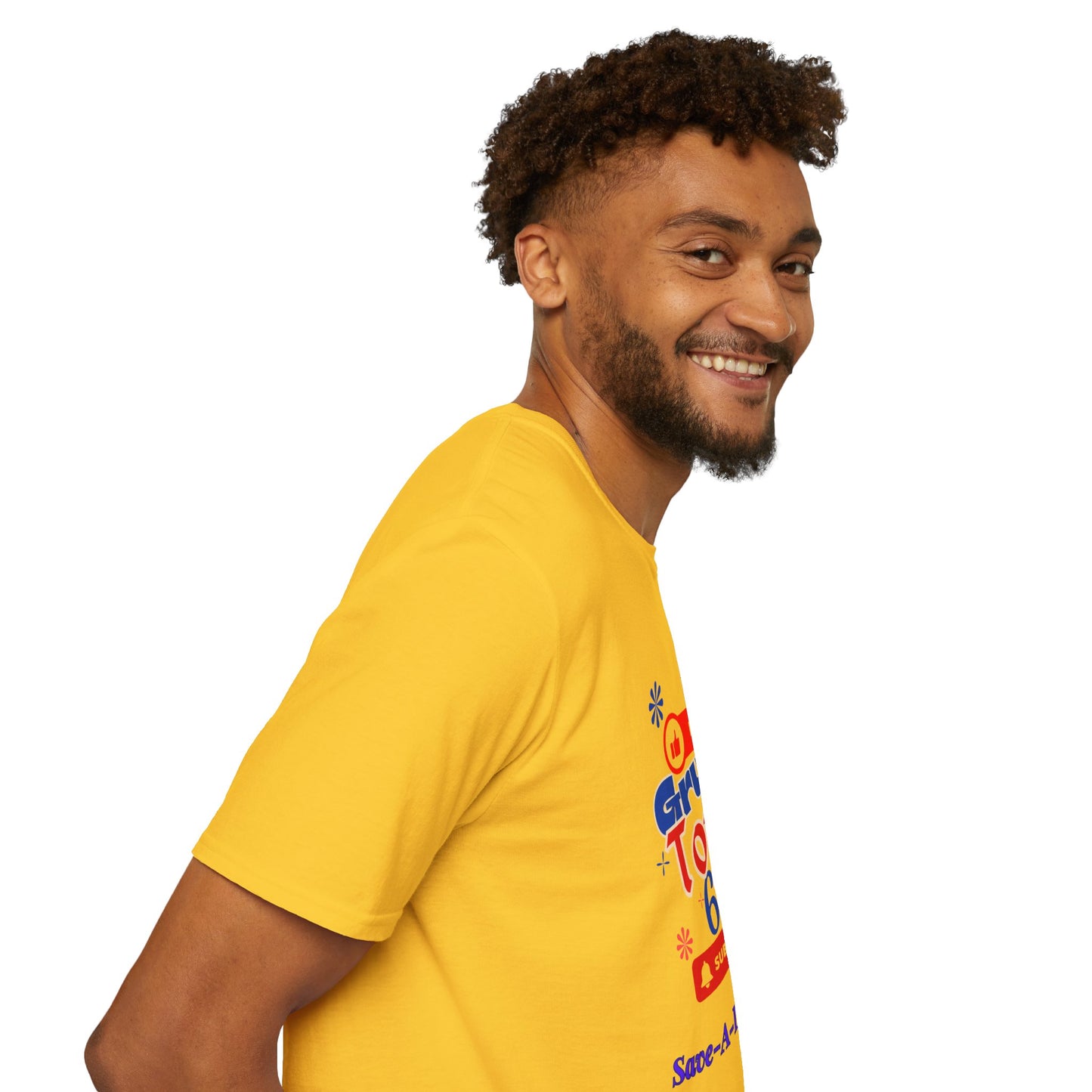 Funny Grump Town Unisex Softstyle T-Shirt - Perfect for Grumpy Friends & Gift Ideas