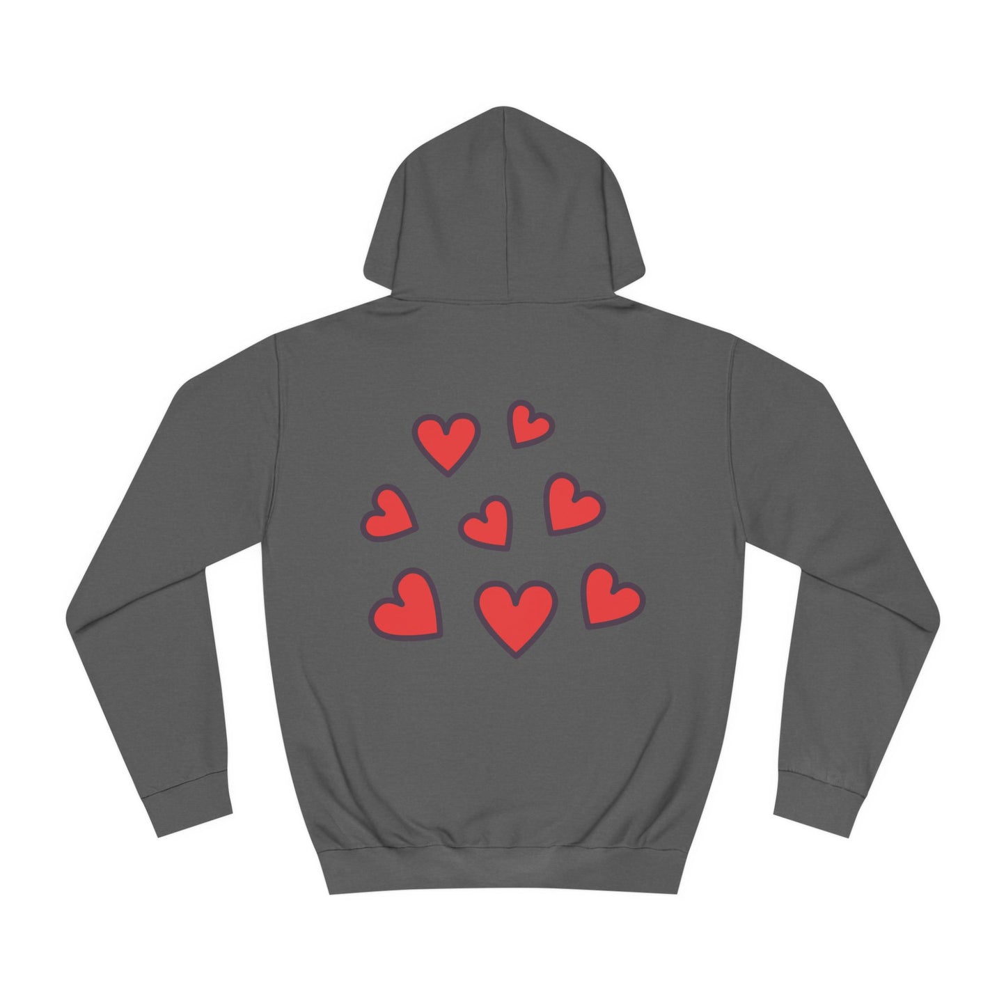 Unisex Heart College Hoodie