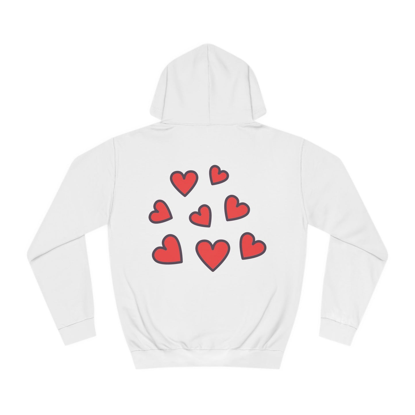 Unisex Heart College Hoodie