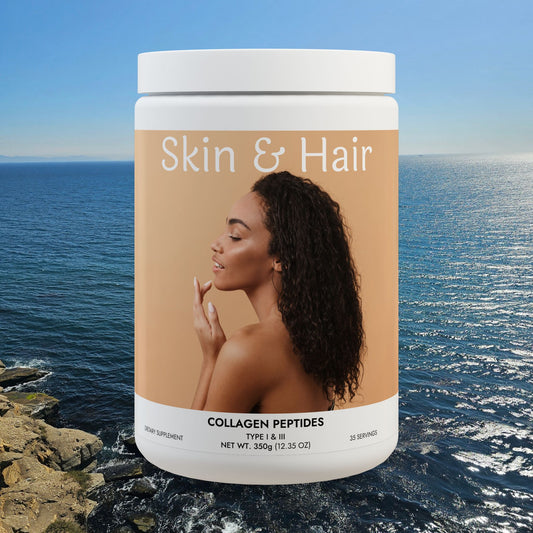 Skin & Hair, Collagen Peptides Type I & III Supplement (350g, 12.3oz)