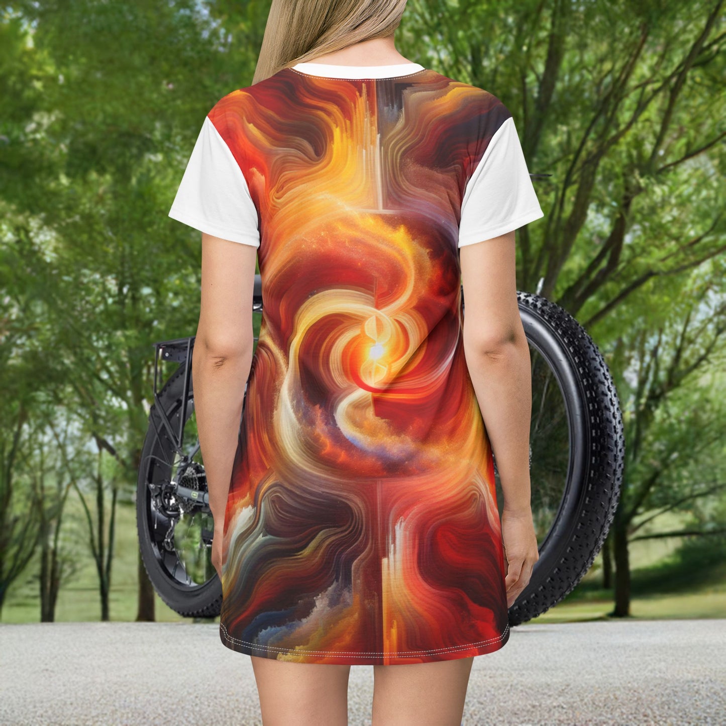 Light Journey, T-Shirt Dress (AOP)